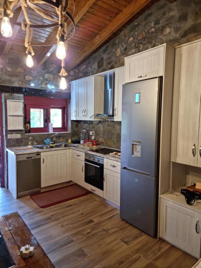 House With Big Garden And Barbeque In Nature Vourgareli Esterno foto
