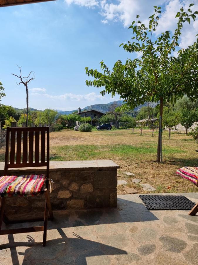 House With Big Garden And Barbeque In Nature Vourgareli Esterno foto